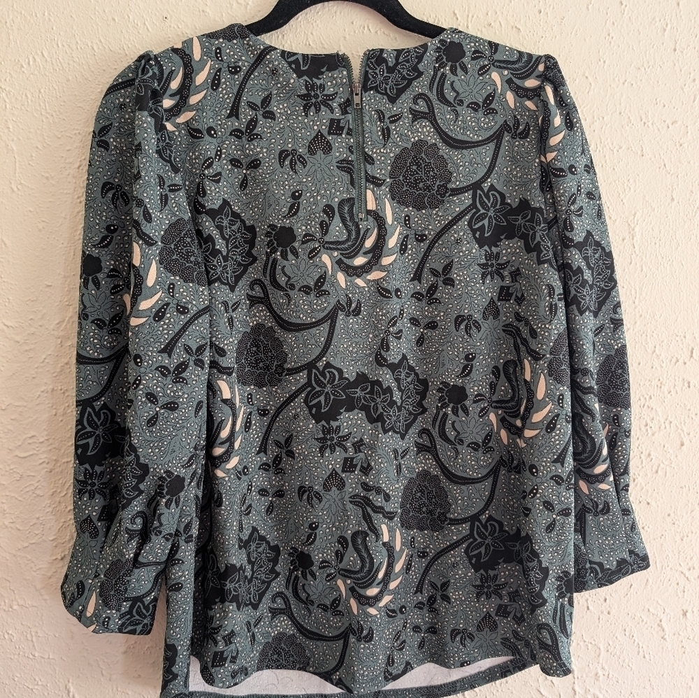 NWT Melloday Floral 3/4 Sleeve Blouse - Picture 7 of 8